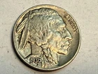 1936 AU full-horn Indian Head BUFFALO NICKEL. Exact coin shown. #q2