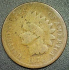 1874 1C Indian Head Cent