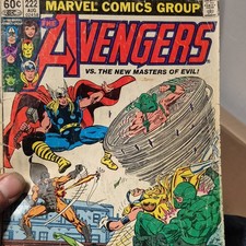 Marvel Comics Avengers #222 Thor Captain America Hawkeye Iron Man Wasp 1982