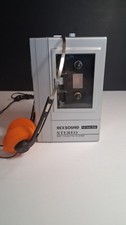 Vintage Mini Cassete Player,HIS HER Jacks, R L Vol, Talk, Rexsound Walkman