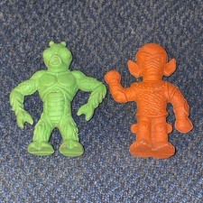 Diener Rubber Figure Eraser Monster Space Alien Kaijou Green Orange No Mouth