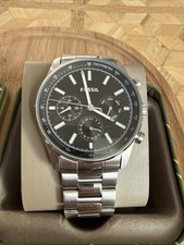 Herrenuhr Armbanduhr von Fossil Chronograph Edelstahl Silberfarben