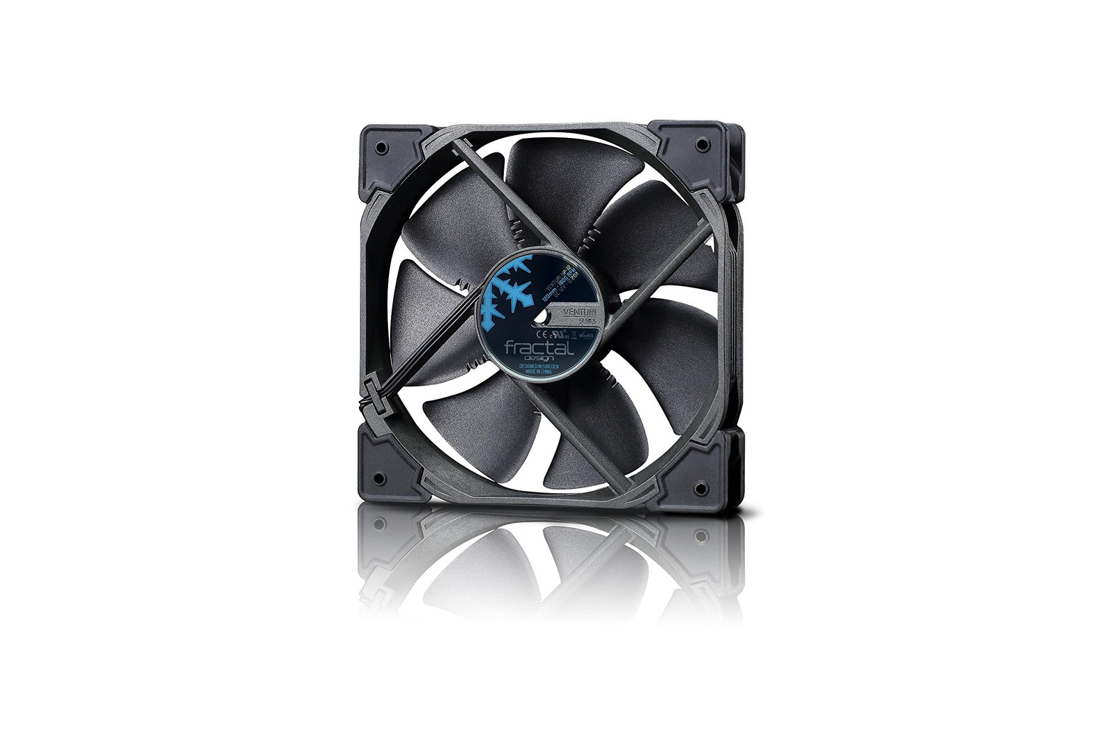 Fractal Design Venturi HP-12 Black - PWM - Computer Fan - Silent Fan - High Airf