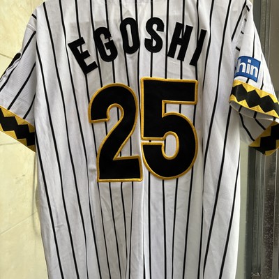 NEW MIZUNO Japan NPB HANSHIN TIGERS Baseball Jersey LARGE WHITE 25
