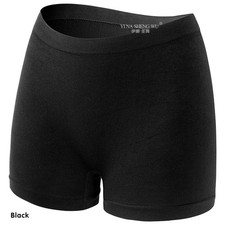 Ladies Plain Underwear High Waist Seamless Stretch Boxer Shorts Hot Pants Lot