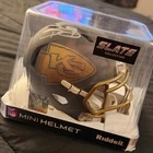 Dwayne Bowe Autographed Kansas City Chiefs Slate Mini Helmet JSA COA