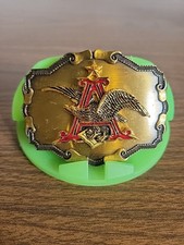 Anheuser-Busch Eagle Raintree Vintage Belt Buckle Made In USA 1970's Budweiser