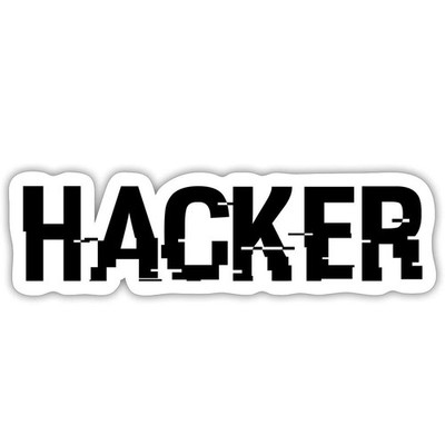Hacker Geschenkidee Für Nerds IT Gamer Aufkleber Sticker, max. 10 x 10 cm
