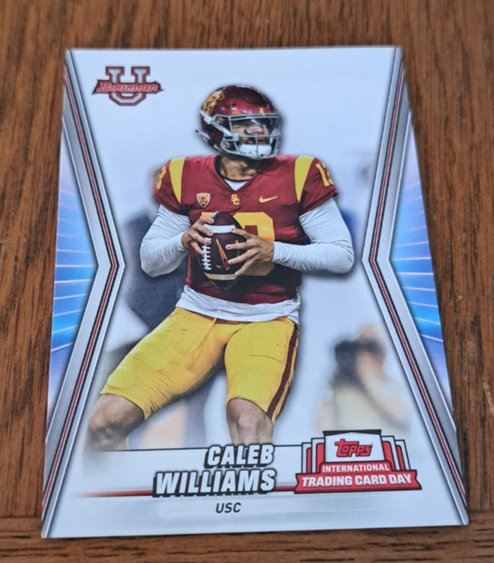 2023 Topps Caleb Williams International Trading Card Day Bowman U