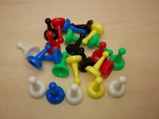 Pawns 1 Inch - 24 Total - 4 Each of 6 Different Colors, Gaming Board Tabletop