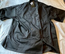 Chef Code chefs jacket coat black style CC124 size 3XL Sleeve Pocket Brand New