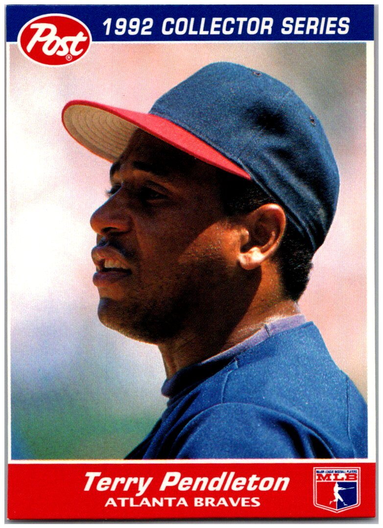 1992 Post Cereal #22 Terry Pendleton - Free Shipping!