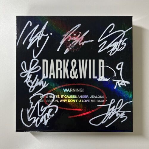 BTS Dark and Wild CD album Autographed Signed from Japan Import - Afbeelding 1 van 1