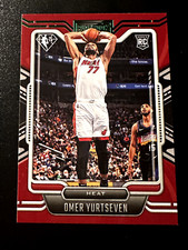 2021-22 Panini Chronicles GREEN Playbook Rookie Omer Yurtseven #283 SP Heat 