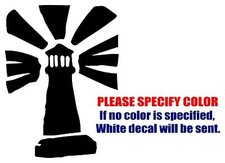 Lighthouse Band Rock Graphic Die Cut decal sticker Car Truck Boat Window 7"