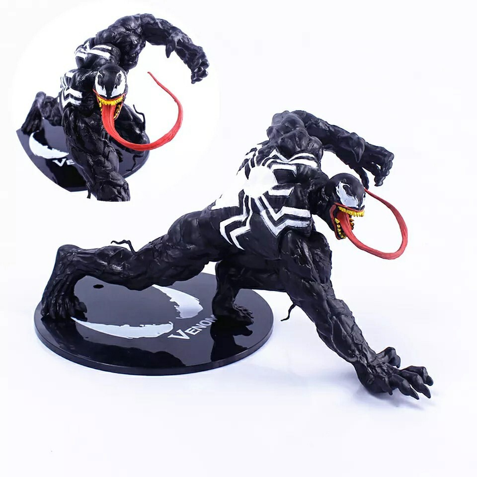 Figurine Venom Spider-Man statuette Avengers de collection cinéma 12x21 cm