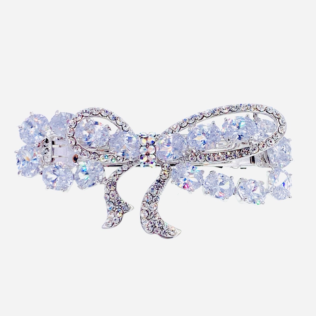 USA BOW BARRETTE Hair Clip Hairpin use Swarovski Crystal  display picture 1