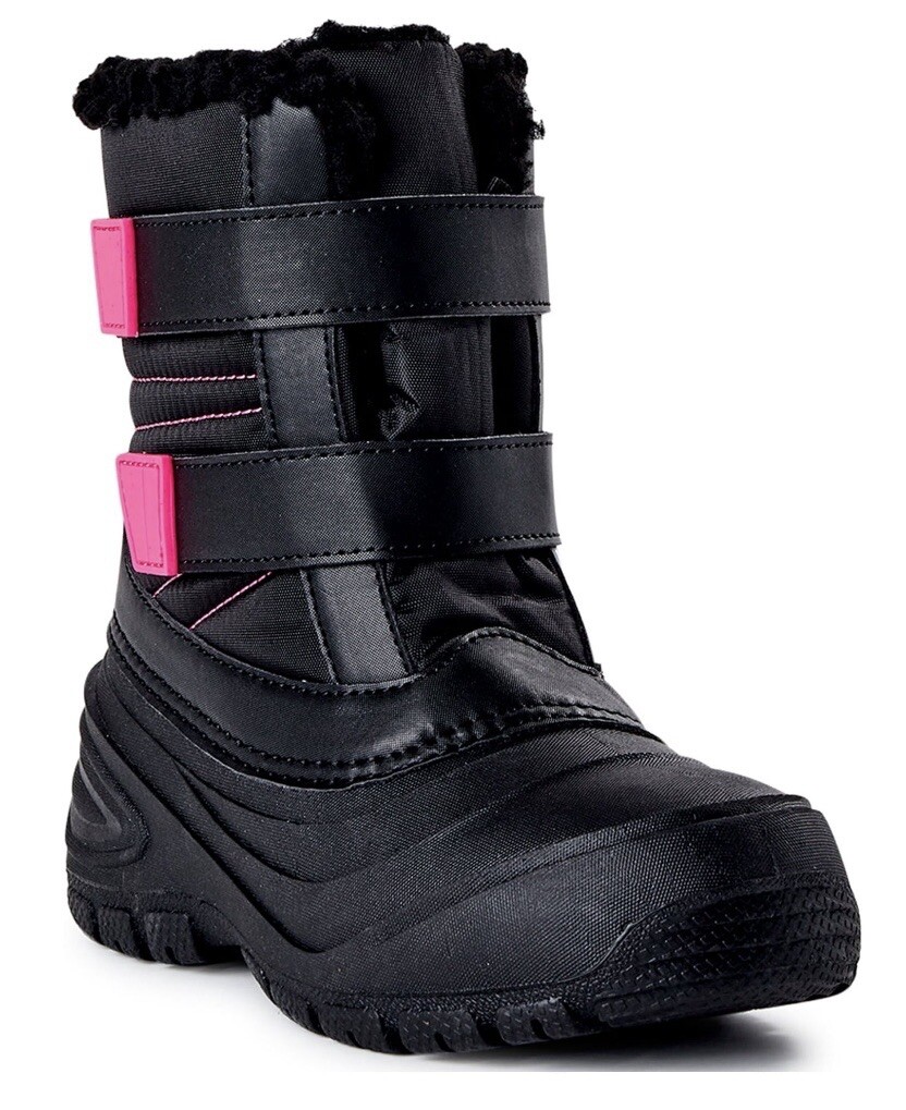 Black Snow Boots Size 11 LONDON FOG Kenji Snow Boots For Kids