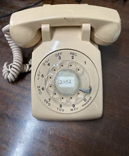 Vintage Rotary Dial G-Type Desk Phone Beige Northern Telecom Inc. Free Shipping