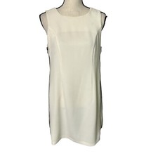 BCBGeneration Dress Womens Size 6 Multi Way Zip Ivory Mini Shift Dress