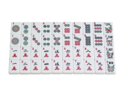 DESIGNER AMERICAN MAH-JONG ENGRAVED TILES,  by CAMBOR