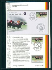 BRD ETSB 1999/05b ERSTTAGS-SAMMELBLATT SPORT PFERDE-RENNSPORT REITEN JOCKEY