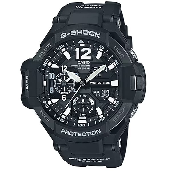 Casio G-Shock GA-1100-1AJF Sky Cockpit World Time Men's Watch | eBay