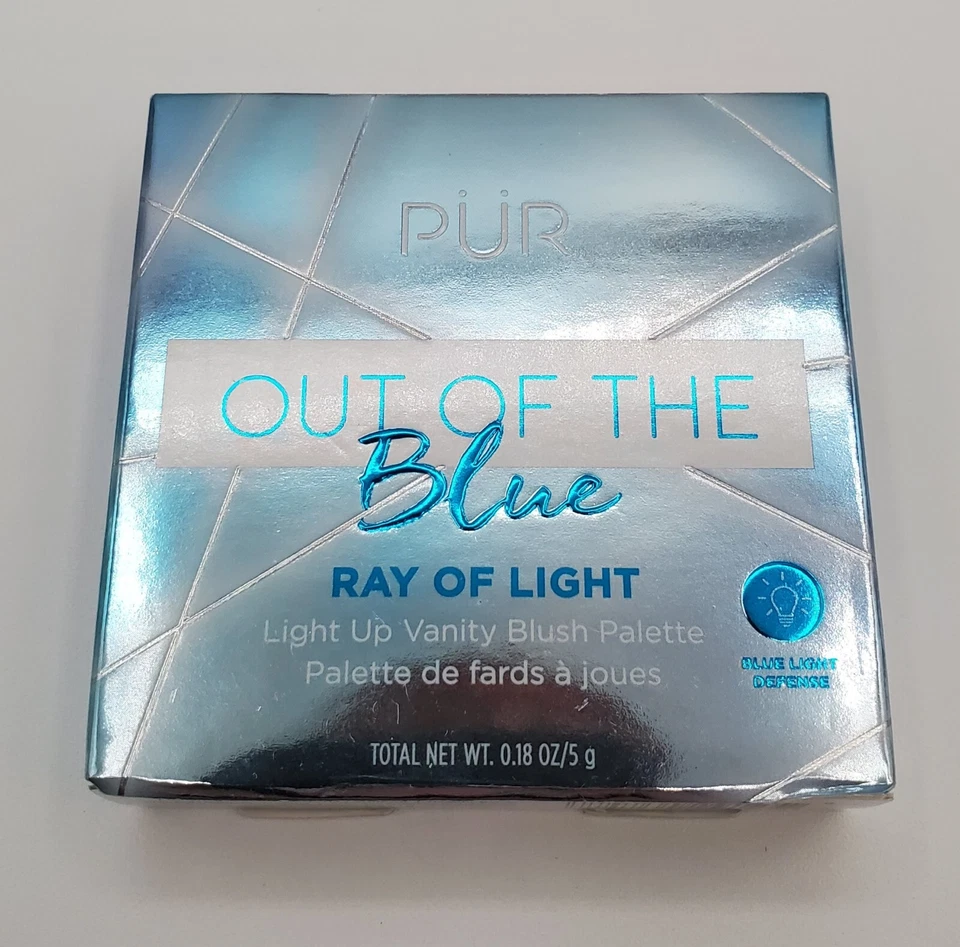 PUR Blush Highlighter Palette Out of the Blue Ray of Light Up Vanity Mirror New - Image 3 of 4