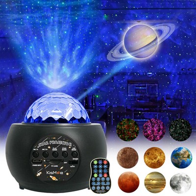 Galaxy Star Projector USB LED Starry Sky Moon Night Light Remote Kids