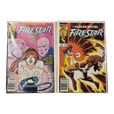 Firestar #1 #2 Lot 1985 Marvel Limited Series X-Men Related