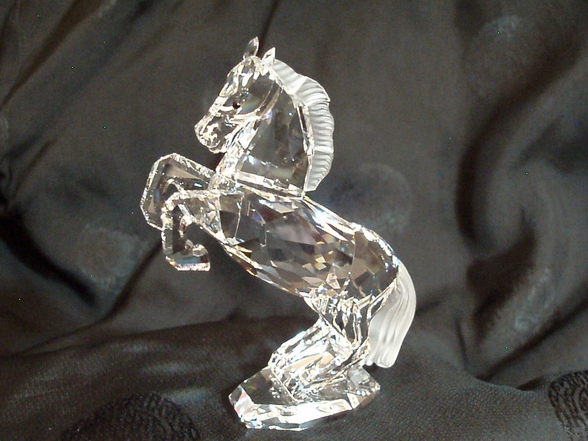 Swarovski Crystal Rearing Horse Stallion Figurine 7612 NR 000 001
