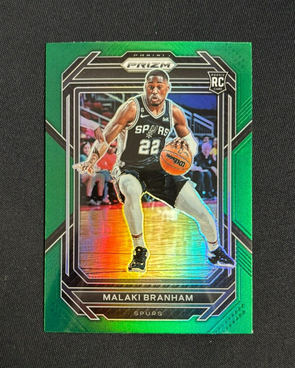 2022-23 Panini PRIZM NBA Malaki Branham Green Rookie #230 RC San Antonio Spurs