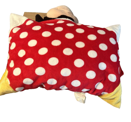 Pillow Pets Disney Store Minnie Mouse 18”x 18" Red/White Pet Plush Stuffed Toy - Picture 5 of 8
