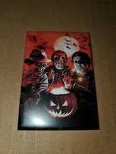 Michael Myers Jason Freddy Krueger Halloween Refrigerator Magnet 2" X 3"