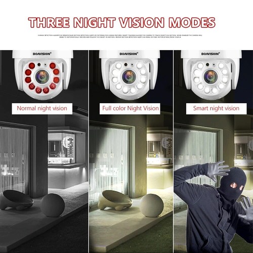 1080P Outdoor PTZ IP Camera WIFI Speed Dome Auto Tracking Digital Zoom 2MP Camhi - Picture 4 of 12