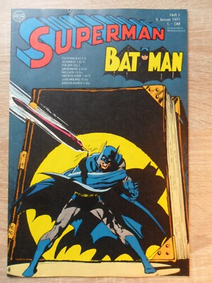Superman Batman  1971    Nr.  1  Ehapa   mit Jimmy Olsen