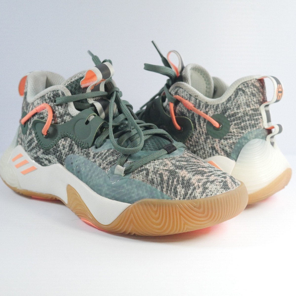 Adidas Harden Stepback 3 Tie Dye Green Oxide Basketball Shoes GW6577 Mens  4.5