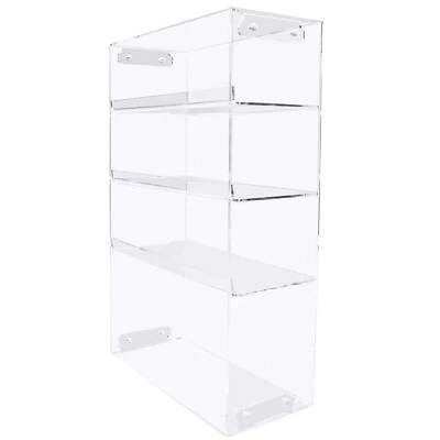 DISPLAY STANDS LTD 4 Shelf Acrylic Counter POS Display for Cosmetics or Boxed Items (DS85/C)