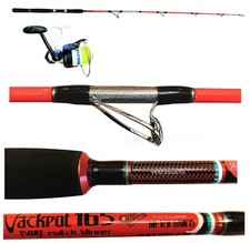 Kit Canna + Mulinello + Filo Pesca Traina Vertical Jackpot 1.60Mt Nauteck EH