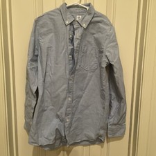 Gap Kids Blue Long Sleeve Button Down Shirt Youth XXL