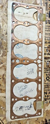 1927-30 Dodge 6 cylinder copper head gasket Fitzgerald #: 837
