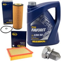 MotoröL Filter Set 15W50 4 5 Liter + ÖLablassschraube FüR Audi A4 Avant 1.9 B5