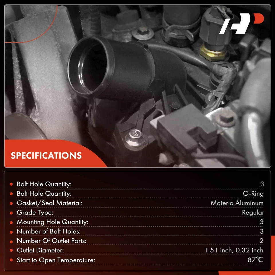 Conjunto de carcasa de termostato para Dodge Freightliner Sprinter 2500 3500 2003-2006 Foto 2 de 4