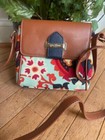 Spartina 449 Floral flap close crossbody messenger bag  (pu150