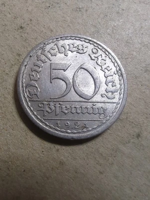DR 50 Pfennig 1921 A #-745 - Bild 1 von 2