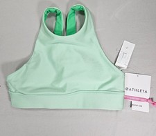 Athleta Girl High Neck Reversible Bikini Top L 12 UPF 40 Swim NWT