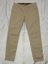 Theory Zaine P2 Twill Chino Pants Mens 32 Khaki Slim Fit Stretch Casual
