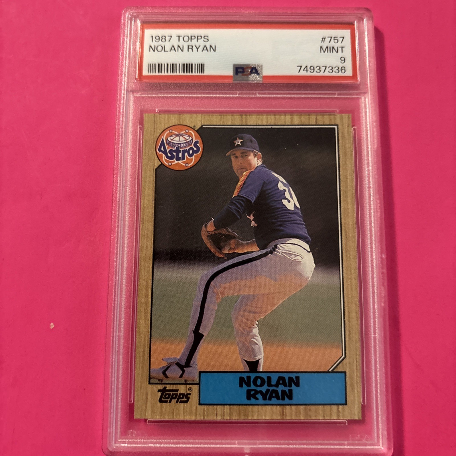 1987 Topps Nolan Ryan #757 Astros PSA 9 HOF