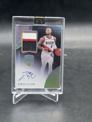 2019 Panini Eminence Damian Lillard Gold Patch Auto 1/5 Trail Blazers # 1/1
