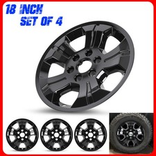 New 18 Hubcap Wheel Cover Set Of 4 For 2014-2018 Chevy Silverado 1500ld 1500 New 18 Hubcap Wheel Cover Set Of 4 For 2014-2018 Chevy Silverado 1500ld 1500